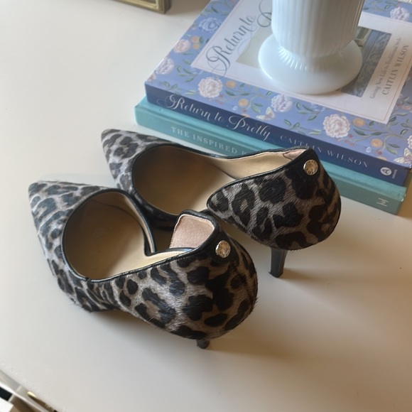 Michael Kors Leopard Print Calf Hair Size 10 Heels - Picture 5 of 11